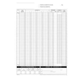 Registro corrispettivi mensili - 24/2 autoricalcante
