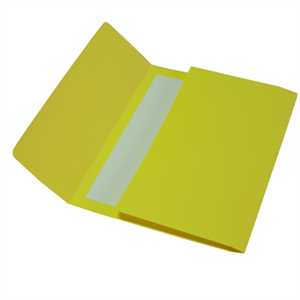 Cartelline a busta cartoncino Bristol 200gr- 26x34 cm - giallo 25pz