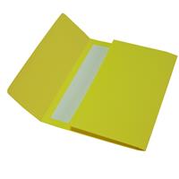 Cartelline a busta cartoncino Bristol 200gr- 26x34 cm - giallo 25pz