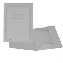 Cartelline 3 lembi - con stampa - cartoncino Manilla 200 g - grigio