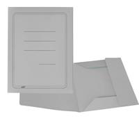 Cartelline 3 lembi - con stampa - cartoncino Manilla 200 g - grigio