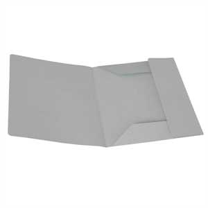Cartelline 3 lembi - senza stampa - cartoncino200 g - grigo - 50pz