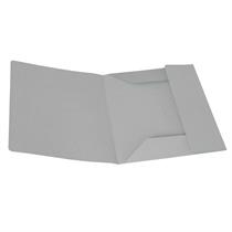 Cartelline 3 lembi - senza stampa - cartoncino200 g - grigo - 50pz