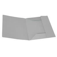 Cartelline 3 lembi - senza stampa - cartoncino200 g - grigo - 50pz
