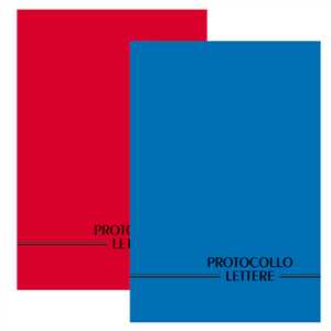 REGISTRO PROTOCOLLO LETTERE RICEVUTE-SPEDITE 21x31cm 100fg BM