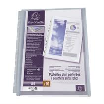 Buste forate con soffietto- PPL - 22 x 30 cm - trasparente - 10PZ