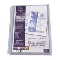 Buste forate con soffietto- PPL - 22 x 30 cm - trasparente - 10PZ