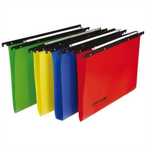 CARTELLA SOSPESA IN PPL CASSETTO 33/V COLORI ASS. 31.2x25cm