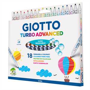 Pennarelli Turbo Advanced - punta 2,8mm - colori assortiti - 18PZ