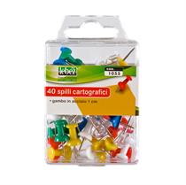 Spilli cartografici a clessidra - colori assortiti - Lebez - 40pz