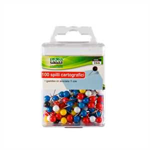 Spilli cartografici a sfera - colori assortiti - Lebez -  100pz