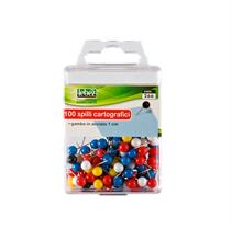 Spilli cartografici a sfera - colori assortiti - Lebez -  100pz