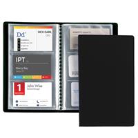 Porta biglietti da visita -20 buste con 3 tasche ciascuna 12.5x20.5